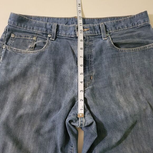 Structure Men's Straight Fit Blue Denim Jeans - Picture 5 of 13